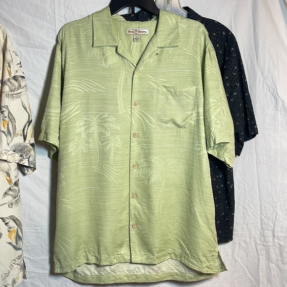 Men’s Shirt Bundle M Tommy Bahama Brandini Silk Maxx Fm Short Sleeve Button Down - Picture 8 of 12